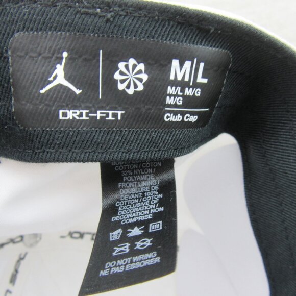 Nike Jordan Sport Club Dri-FIT White Hat Cap Size M/L NEW - Picture 11 of 13